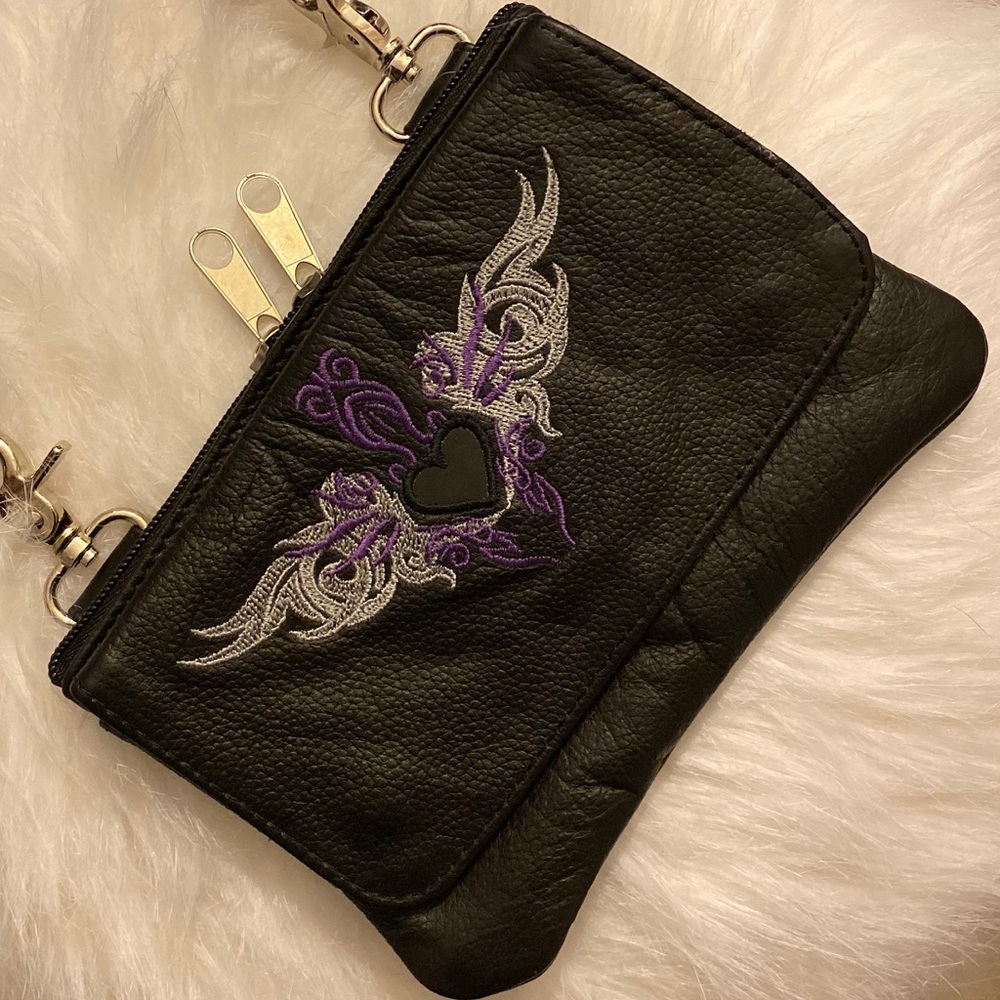 Leather cross body